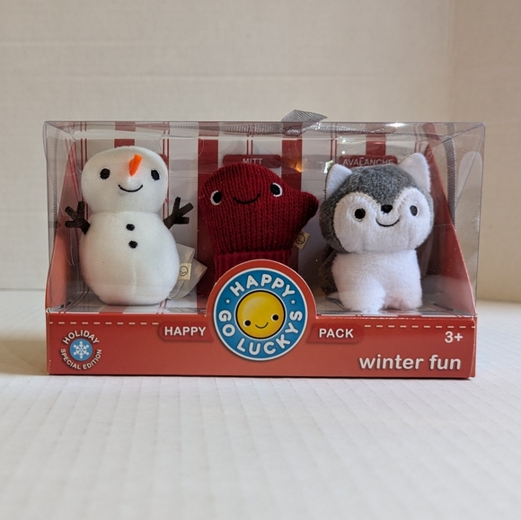 Hallmark Other - Hallmark Happy Go Luckys Winter Fun Happy Pack Holiday Special Edition